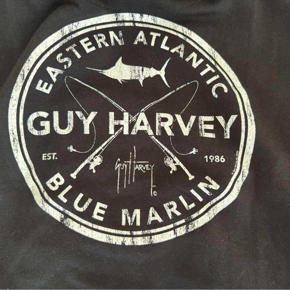 NWT Guy Harvey Black Hoodie, sz M.